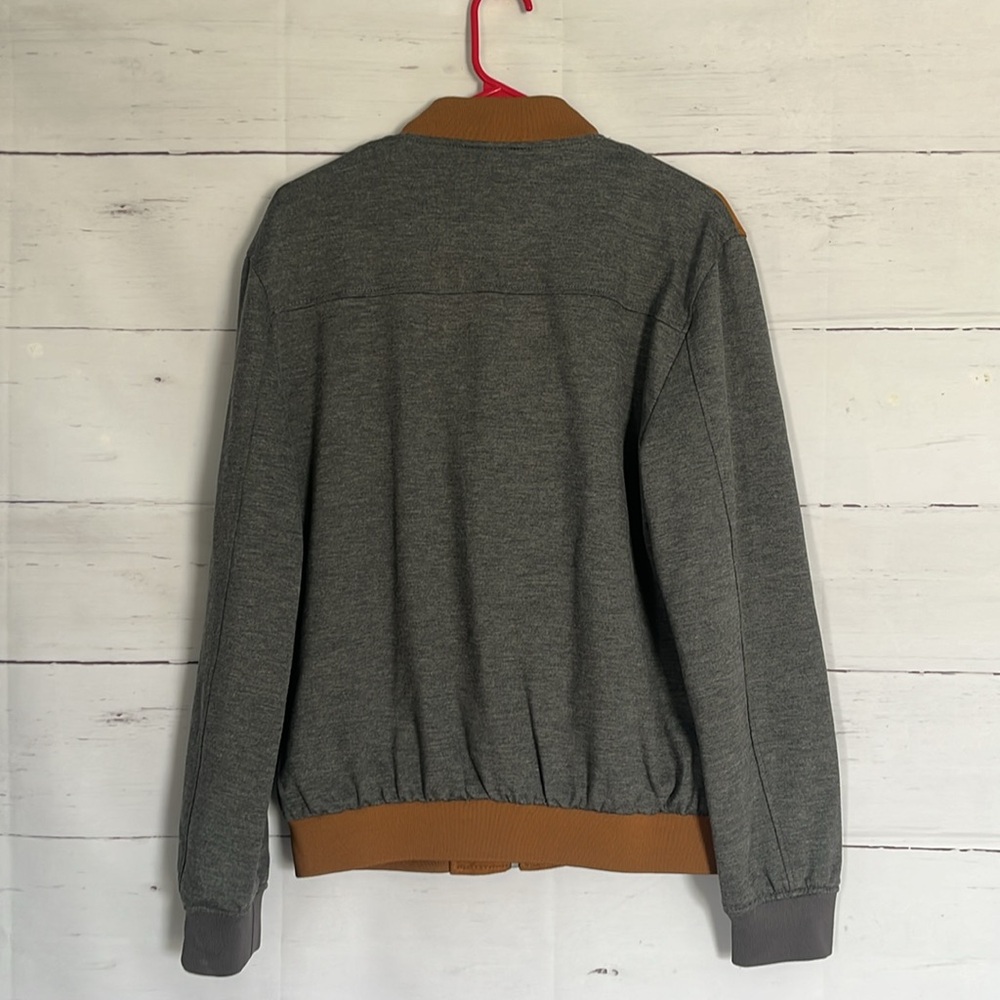 Gray and Brown Zara Suede Front Jacket Men's Med - Picture 8 of 9
